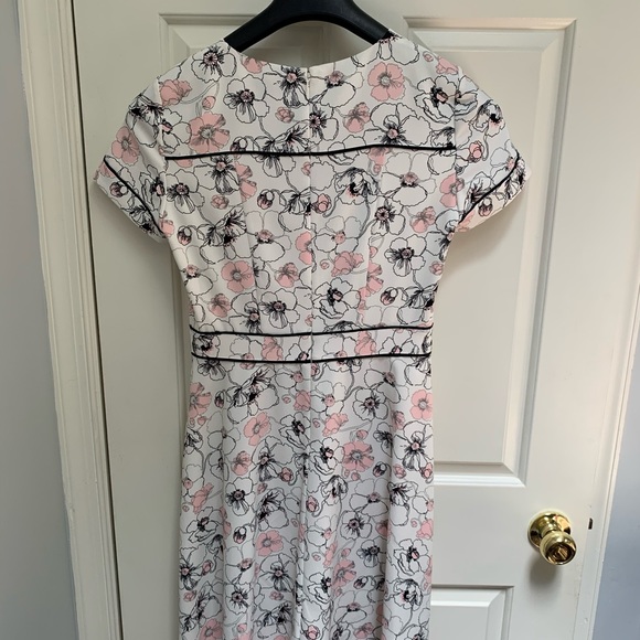 Brooks Brothers White and Pink Floral Midi - Picture 8 of 8
